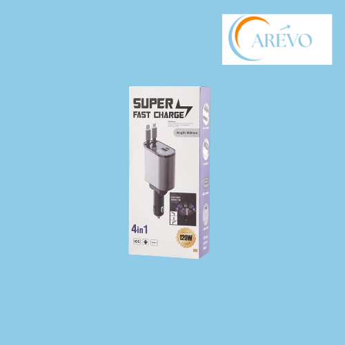 Chargeur rapide 4-en-1 pour voiture