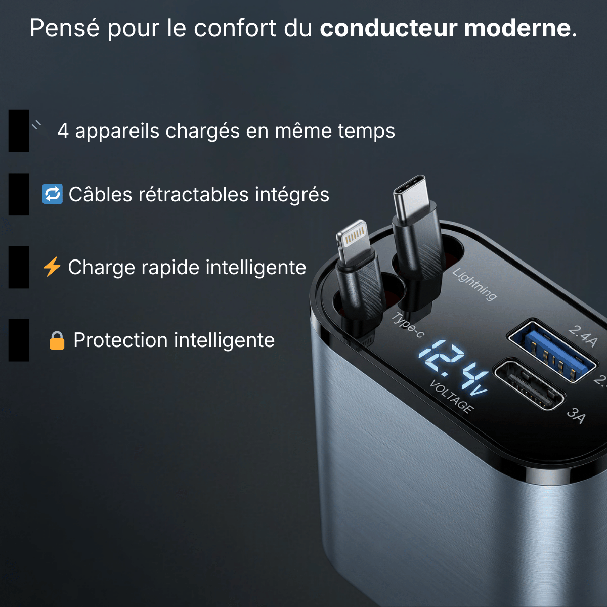 Puissance, discrétion, perfection.